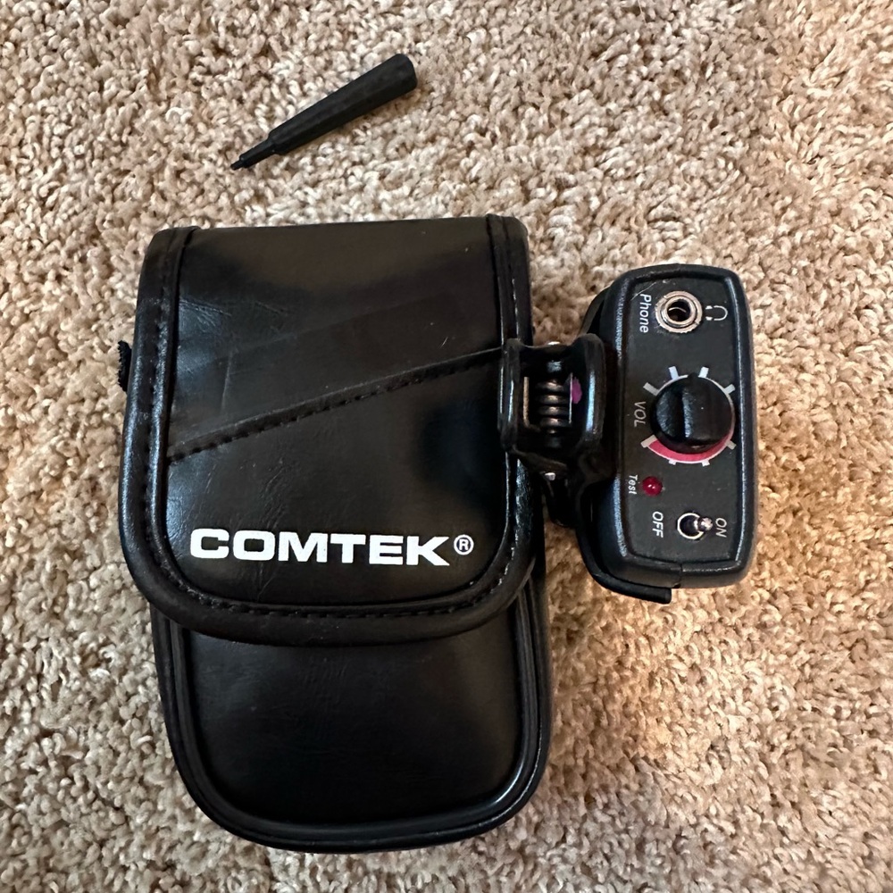 Comtek PR wireless receiver and pouch